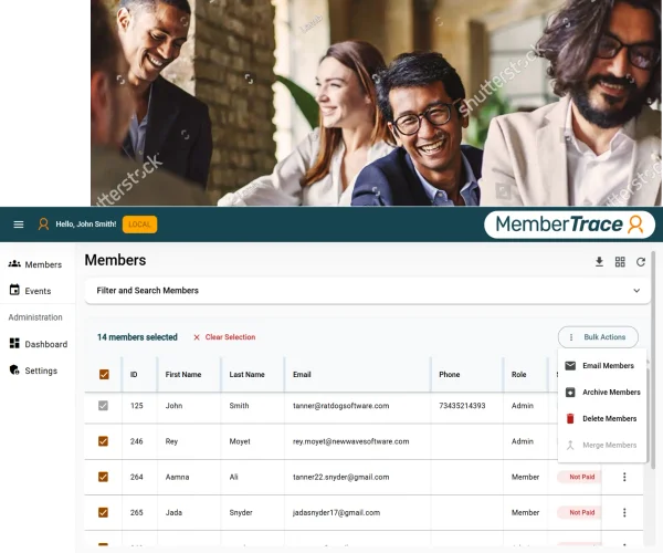 MemberTrace Dashboard